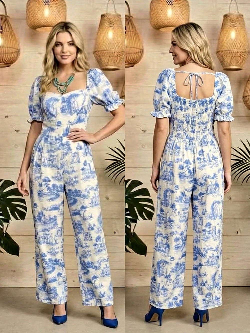 LIKE NEW Size 2X Toile Jumpsuit